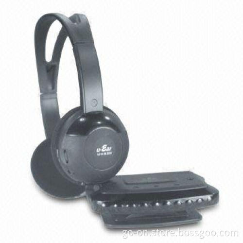 IR Stereo Wireless Headphone with Built-in 30mm Mylar Speaker and Auto Mute